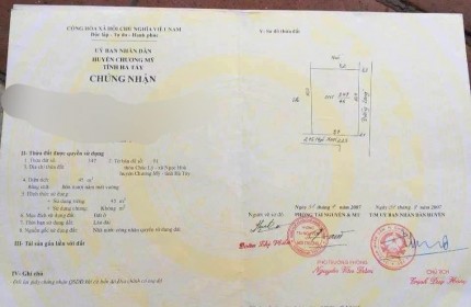 CC gửi bán 81m2, Chúc Lý, Ngọc Hòa mt 5m, 1.x tỷ, Full thổ cư, ô tô vào