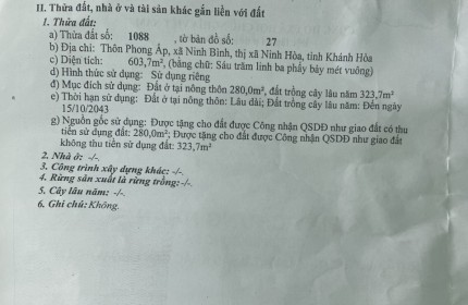 MỘT SIÊU PHẨM ĐẤT NINH BÌNH - TX.NINH HÒA - NGAY CẠNH TUYẾN TRÁNH QL26