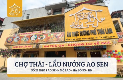 Chính chủ sang nhượng Quán Ăn Phố Ao Sen – Hà Đông - Hà Nội