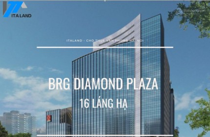 Cho thuê tầng 1 + 2 + 3 văn phòng và thương mại tại - BRG Diamond Park Plaza, Ba Đình