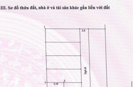 Lô đất 46m2, giá đầu tư nhỉnh 1 tỷ, tk3, ô tô vào đất, xã Ngọc Hoà, Chương Mỹ