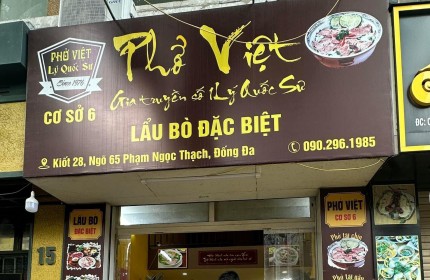 SANG NHƯỢNG QUÁN PHỞ VÀ LẨU TẠI NGÕ 65 PHẠM NGỌC THẠCH KIOT 28