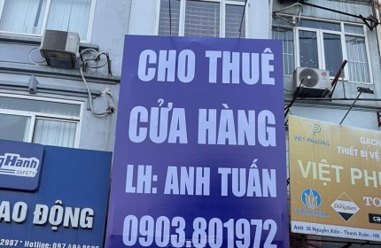 tôi chính chủ cho thuê cửa hàng/VP mặt đường ngã tư số nhà 38 Nguyễn Xiển, Thanh Xuân. Tầng 1- 30m2. 15tr/tháng