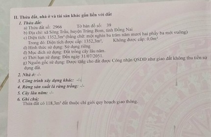 ĐẤT ĐẸP – GIÁ TỐT - CHÍNH CHỦ Cần Bán LÔ ĐẤT VỊ TRÍ ĐẸP TẠI Trảng Bom – Đồng Nai