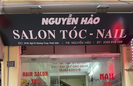 CHÍNH CHỦ CẦN SANG NHƯỢNG QUÁN TÓC VÀ NAIL Địa chỉ: Số 83 ngõ 211, Khương Trung, Thanh Xuân, Hà Nội