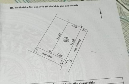 50m.Chúc Lý, Ngọc Hoà, Chương Mỹ,HN.
Cuối đường đôi Chúc Sơn.
Giá nhỉnh 900tr cách ql6 500 m.