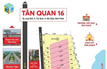 Đất đẹp - giá tốt - bán đất tại Thị trấn Tân Quan-  Hớn Quản - Bình Phước