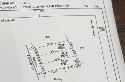 Ra hàng mở bán 3 lô đất tại xã Trường Yên , chương mỹ
- diện tích 100m / lô, mặt tiền hậu 5m
-đường xe tải đỗ cửa