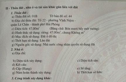 Bán đất Khúc Thừa Dụ, diện tích 47m GIÁ cực rẻ chỉ 1.58 tỉ