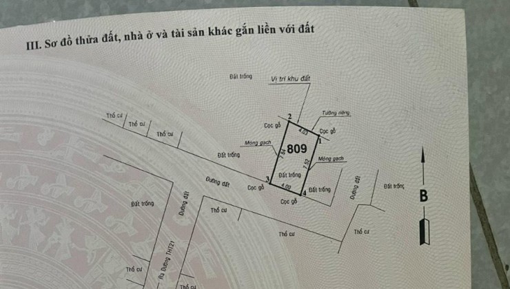 Bán đất Tân Thới Hiệp 21 Q12, 31m2, nở hậu, N4m, Đ. 5m giá chỉ 1.x tỷ