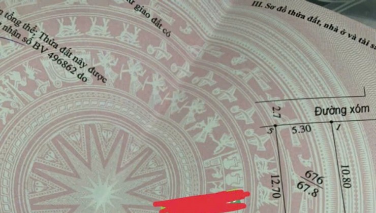 Siêu phẩm tại xã Quảng Bị, Chương Mỹ, HN, 68m2, 1.x tỷ (x nho nhỏ), mt=hậu 5.3m.