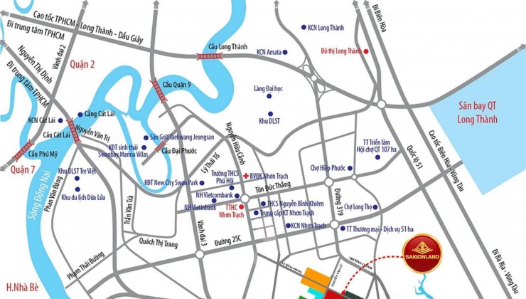 Saigonland Nhơn Trạch Cập nhật giá bán đất nền dự án Hud Nhơn Trạch Đồng Nai - Đất nền sân bay Long Thành và vùng ven TPHCM.
