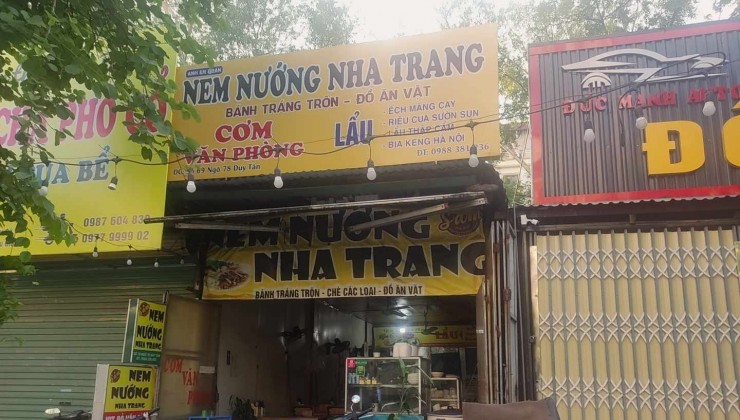 Chuyển nhượng cửa hàng Nem Nướng Nha Trang và cơm văn phòng tại Cầu Giấy