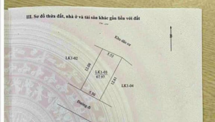 Chính chủ bán 68m2, 2.x tỷ, đấu giá Phú Nghĩa, Chương Mỹ, Hà Nội,  phân lô vỉa hè - đường trục chính xe tải tránh