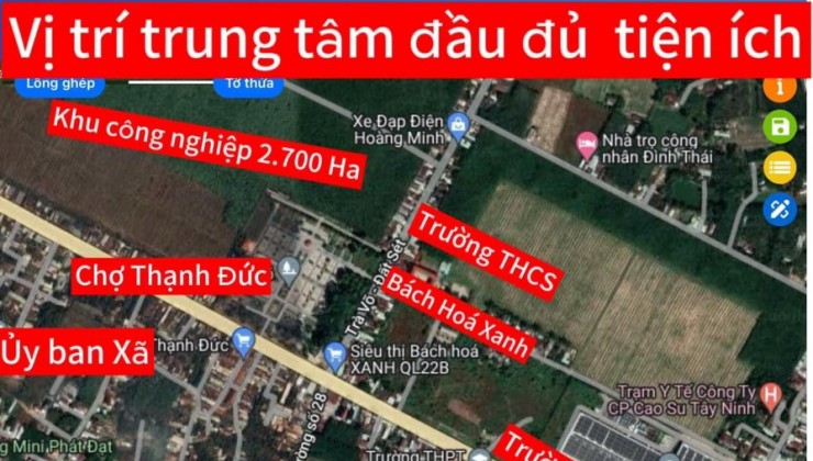 Bán đất mặt tiền quốc lộ 22 b thị trấn Gò Dầu Tây Ninh