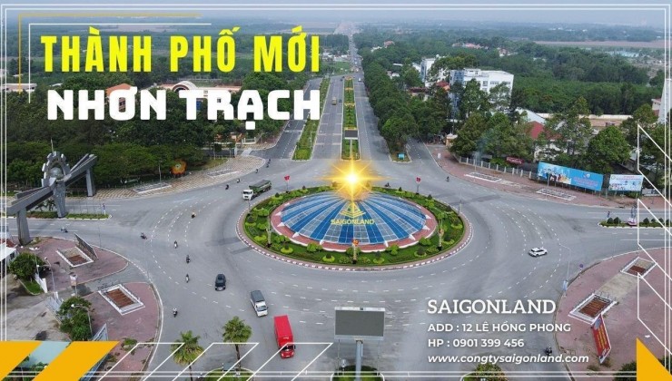 Saigonland cần bán 20 nền đất dự án Hud & XDHN Nhơn Trạch Đồng Nai giá tốt