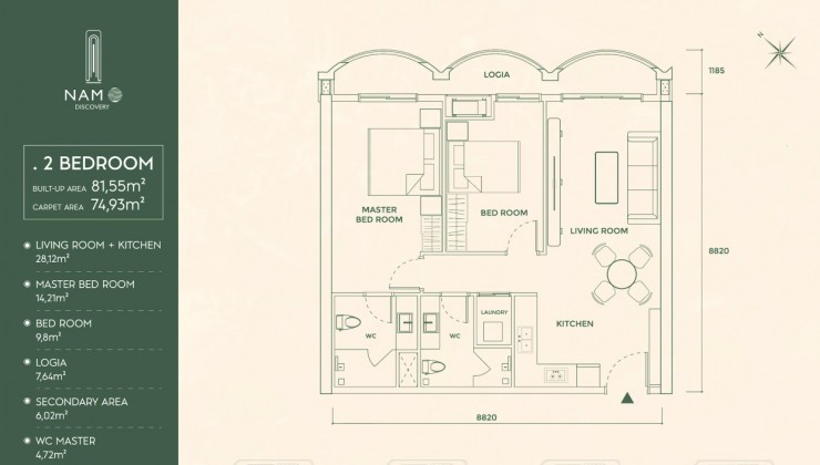 Bán căn hộ chung cư A -1001 Nam Ô Discovery Đà Nẵng CK lên đến 8%. LH 0865566675