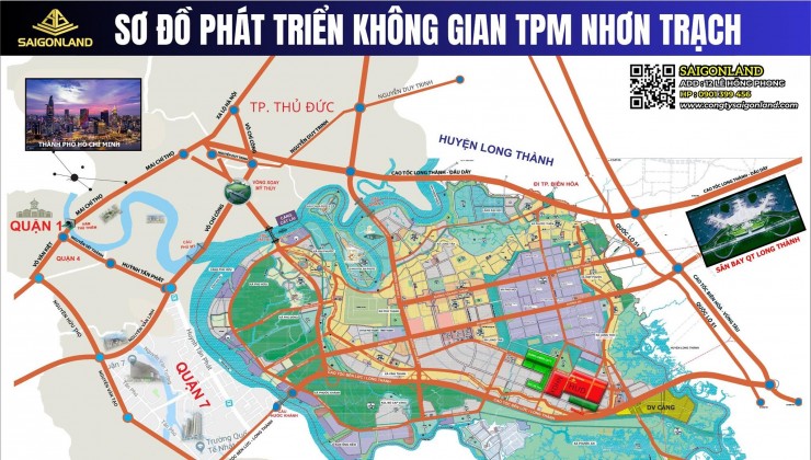 Saigonland - Cần bán đất nền dự án Hud và XDHN Nhơn Trạch vị trí đẹp cho nhà đầu tư Am Cư.