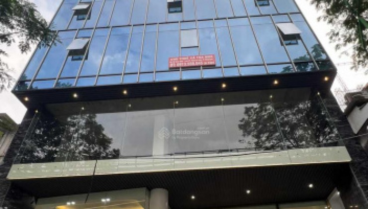 Bán tòa nhà văn phòng Thái Hà - phân lô ô tô tránh vỉa hè- 7 tầng thang máy dt 108m2 mặt tiền 8m.