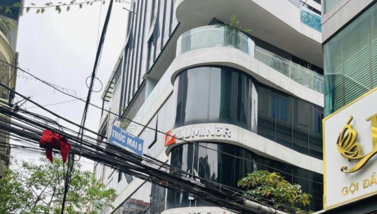 Bán tòa nhà Nguyên Hồng - Huỳnh Thúc Kháng - ô tô tránh 8 tầng thang máy DT 58m2 MT 4m giá 17.8 tỷ