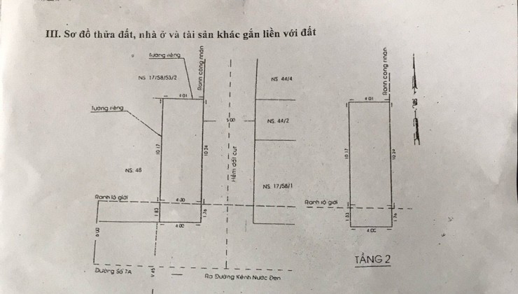 Bán nhà Mặt tiền số Đường số 7, P.BHH A, Bình Tân, 48m2, nhỉnh 4 tỷ