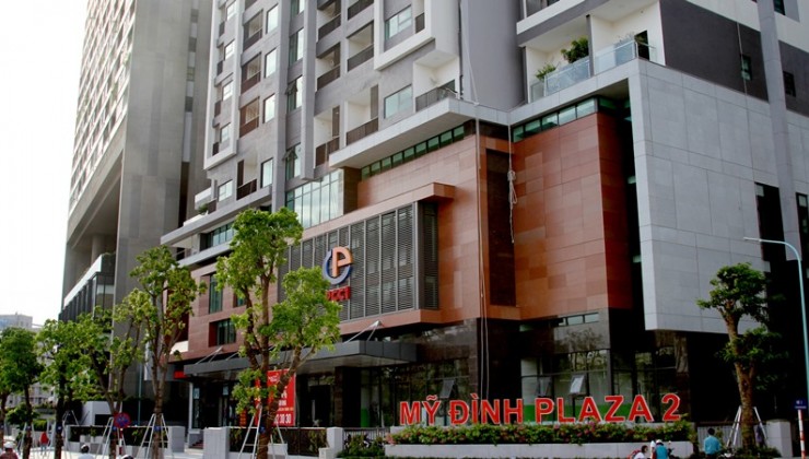 Cực rẻ ! Chính chủ bán gấp căn hộ 2n2vs 72,58m2 Mỹ Đình Plaza 2 đủ nội thất giá rẻ 4,3 tỉ, sổ đỏ