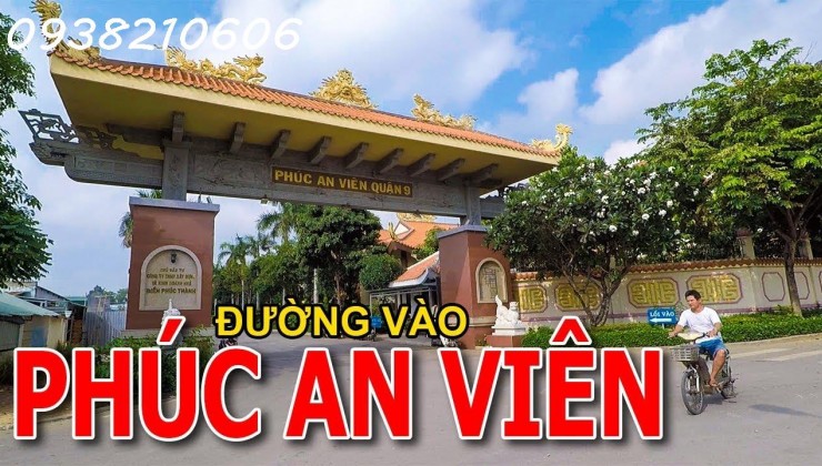 Bán huyệt mộ đơn tại Phúc An Viên Quận 9 325tr - 0938210606