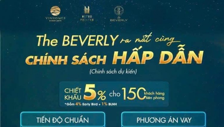 THE BEVERLY. CĂN CHUNG CƯ CAO CẤP. VINHOMES OCEAN PARK. QUẬN OCEAN.