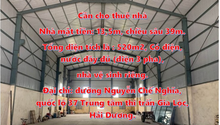 Cần cho thuê nhà