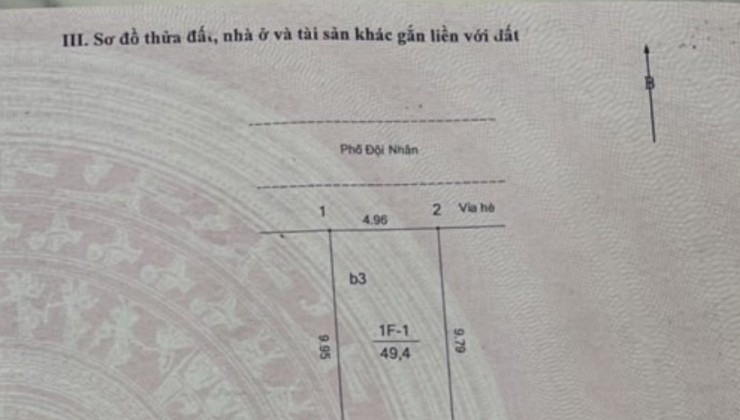 Bán gấp nhà mặt phố Ba Đình, 50m2, MT 5m, Kinh doanh tuyệt vời, vỉa hè, giá rẻ