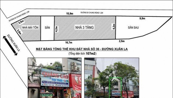 CHO THUÊ MBKD MẶT ĐƯỜNG XUÂN LA, QUẬN TÂY HỒ, HÀ NỘI