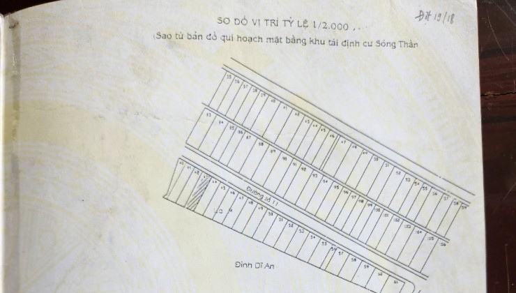 bán dãy trọ và đất rộng 300m2 full thổ cư Dĩ An, Bình Dương