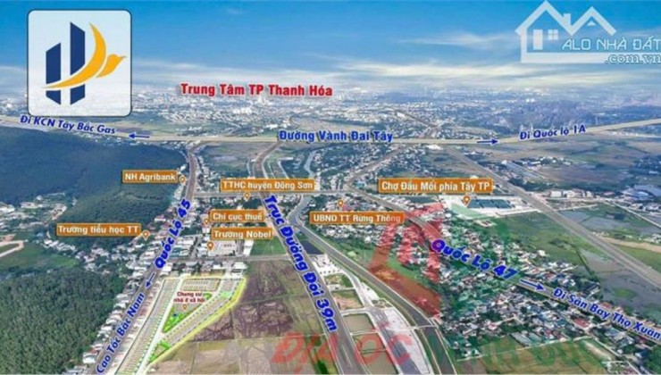 CHÍNH CHỦ CẦN BÁN LÔ ĐẤT Lk3 lô48 TẠI Trung Tâm TT Rừng Thông, Huyện Đông Sơn, Thanh Hóa