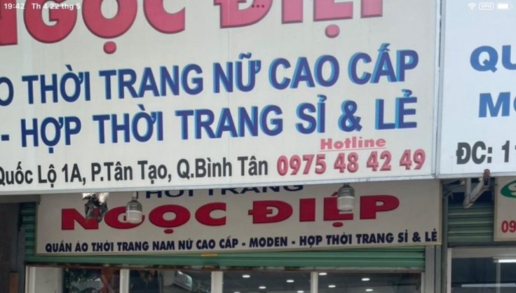 CẦN CỐ NHÀ MẶT TIỀN Đường QL1A, Phường Tân Tạo, Quận Bình Tân, TP HCM