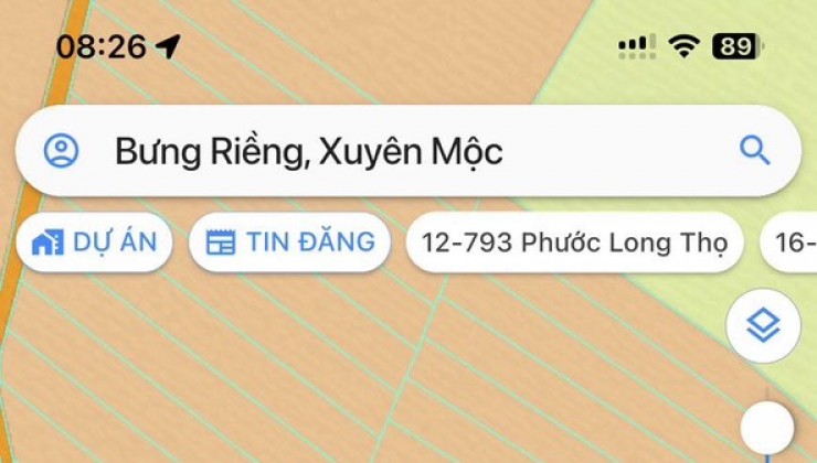 Chỉ 490tr có ngay lô đất 1000m tại bưng riềng Xuyên mộc