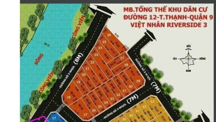 (GIÁ RA NHANH: 61TR/M2) ĐẤT ĐẸP - 2 Mặt Tiền - Bán Nhanh 1275m2  Phường Trường Thạnh Quận 9, HCM