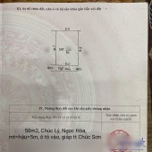 Cc gửi bán 50m2, chỉ 1.x tỷ, tại Chúc Lý, Ngọc Hoà, Chương Mỹ, HN, ô tô vào