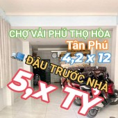 Nhà Siêu rẻ Phú Thọ Hòa - Tân Phú - 4,2 x 12, 4 tầng, nhỉnh 5 tỷ