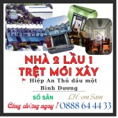 BÁN NHÀ MỚI 2 LẦU 1 TRỆT DX 095 HIỆP AN DIỆN TÍCH SÀN 176M2 KHU ĐÔNG DÂN CƯ Ở HAY KINH DOANH ĐỀU THUẬN LỢI