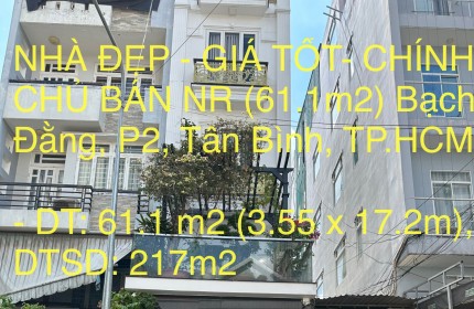 NHÀ ĐẸP - GIÁ TỐT- CHÍNH CHỦ BÁN NHÀ RIÊNG (61.1m2) Bạch Đằng, P2, Tân Bình, TP.HCM