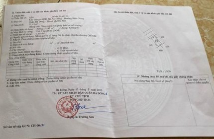 Cc gửi bán lô 51.43m2, 3.x tỷ, ô tô tránh, kinh doanh, An Thắng Biên Giang Hà Đông.