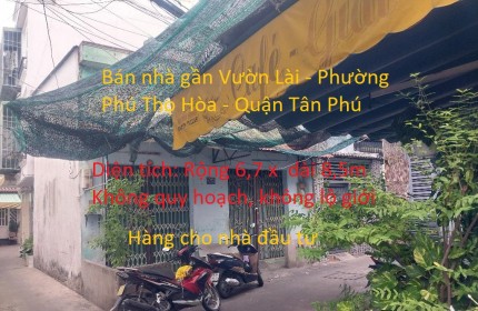 Bán nhà gần đường Vườn Lài - Phương Phú Thọ Hòa, Tân Phú, 6,7 x8.5, nhỉnh 3 tỷ 5