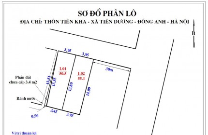 Bán mảnh đất ngõ ô tô tại Tiên Dương, giá 2,4 tỷ 51m. Mảnh đất vừa tiền, có thể mua ở hay đầu tư