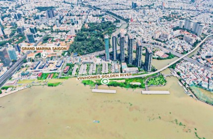 Bán Biệt thự Vinhome Golen River Bason,góc 2 MT trực sông, căn hiếm size lớn, chỉ 494 tỷ