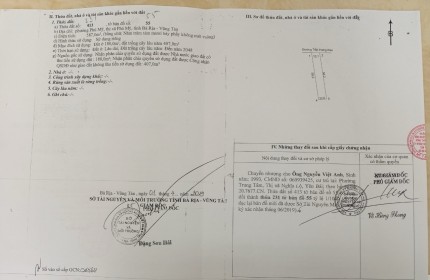 Bán lô đất Mặt đường Trần Hưng Đạo phố đi bộ, vị trí trung tâm nhất của thị xã Phú Mỹ diện tích 10x59. 587m2 

180m thổ cư .