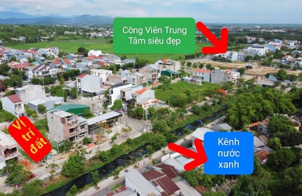 Bán đất mặt tiền Bàu Vá - view kênh, sát công viên siêu đẹp