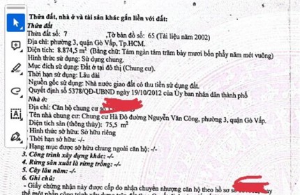 Chính Chủ Bán Căn Hộ Vị Trí Tại Dự án Hà Đô Green View, đường Nguyễn Văn Công, Quận Gò Vấp