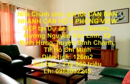 Nhà Chính chủ- giá tốt CẦN BÁN NHANH CĂN HỘ 4 PHÒNG VIEW ĐẸP tại huyện Bình Chánh, TPHCM