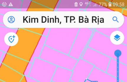 Phường Kim Dinh TP Bà Rịa ,đất sào nội đô.
 chủ bán đất sào TP bà rịa