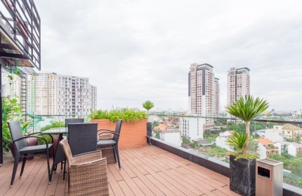 Cho thuê ROOFTOP (SÂN THƯỢNG ) toà nhà ngay trung tâm khu vực thảo điền quận 2